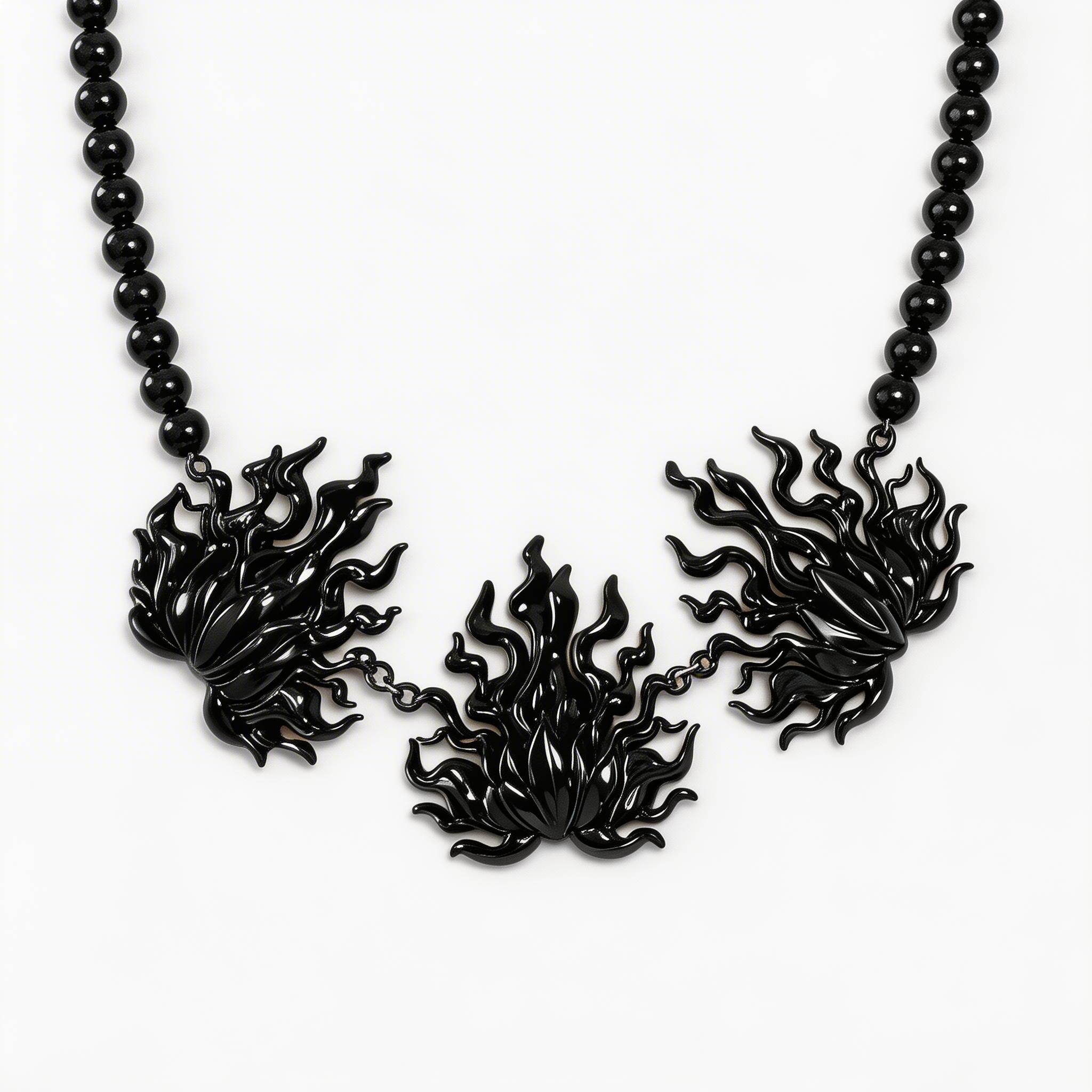Black Flame Jewelry Set